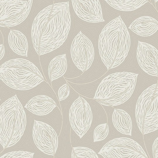York EV3922 Candice Olson Casual Elegance Contoured Leaves Taupe - tapeta w liście