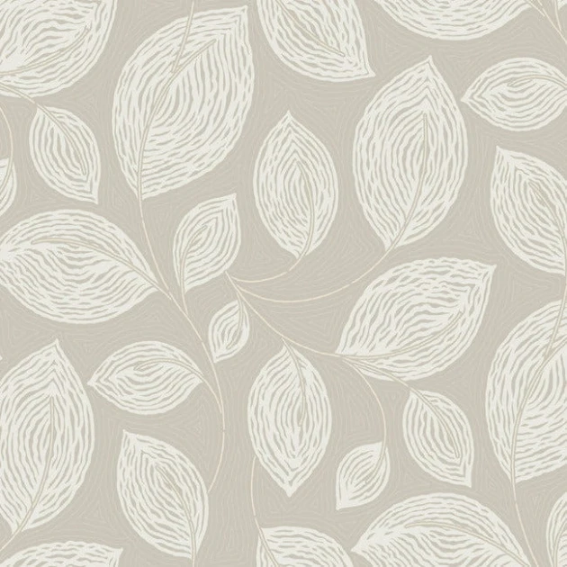 York EV3922 Candice Olson Casual Elegance Contoured Leaves Taupe - tapeta w liście