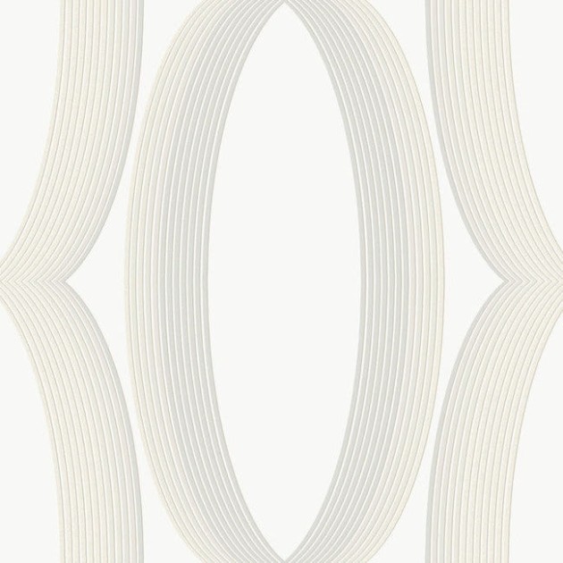 York EV3981 Candice Olson Casual Elegance Progression Ogee White - tapeta w elipsy