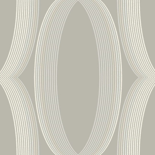 York EV3983 Candice Olson Casual Elegance Progression Ogee Light Neutral - tapeta w elipsy