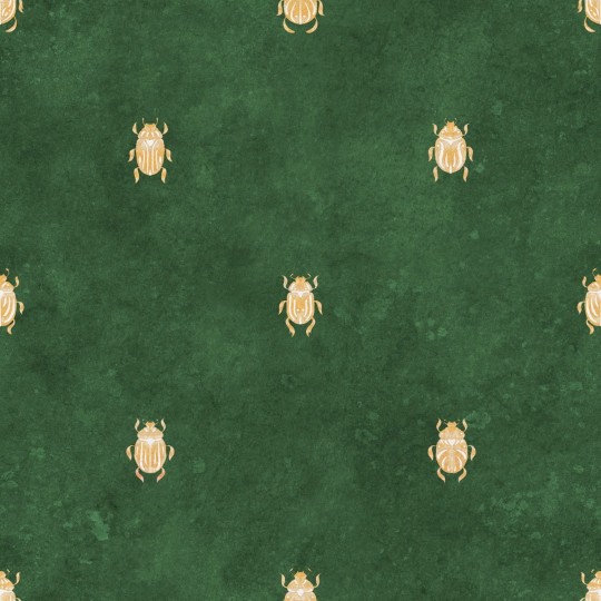 Sandberg S10451 Palm Garden Audrey Dark Green - tapeta skarabeusze
