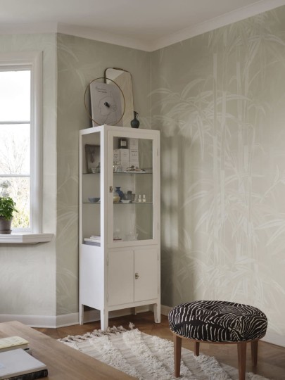 Sandberg S10541 Palm Garden Leon Beige - mural w gałęzie bambusa