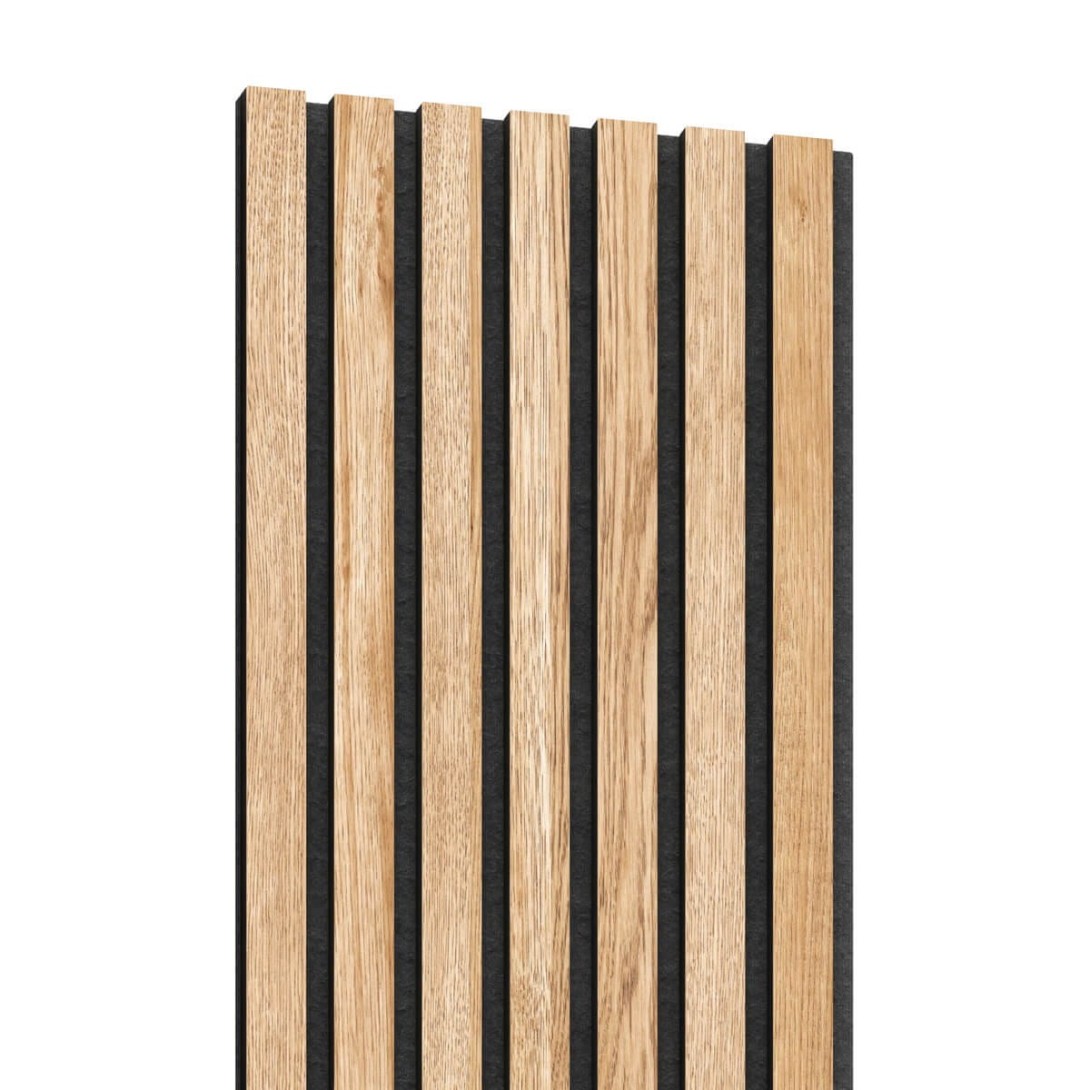 Panele akustyczne fornirowane na czarnym filcu Lameo Dąb AKUPANEL_01_28X280