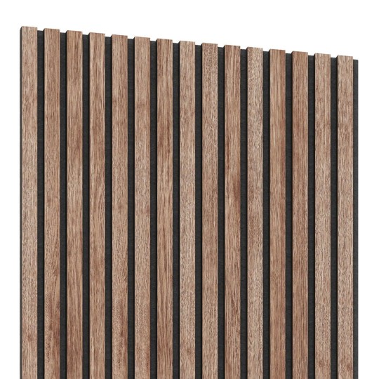 Panele akustyczne fornirowane na czarnym filcu Lameo Orzech Amerykański AKUPANEL_02_280
