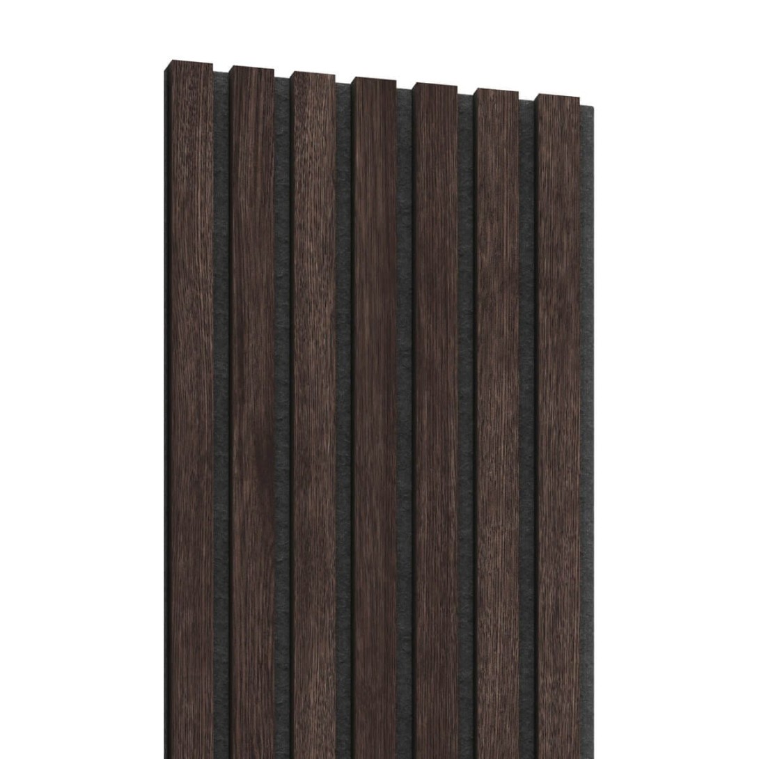 Panele akustyczne fornirowane na czarnym filcu Lameo Kasztan AKUPANEL_03_28X280