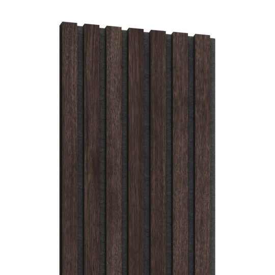 Panele akustyczne fornirowane na czarnym filcu Lameo Kasztan AKUPANEL_03_28X280