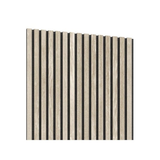 Panele akustyczne fornirowane na czarnym filcu Lameo Dąb Bielony AKUPANEL_07