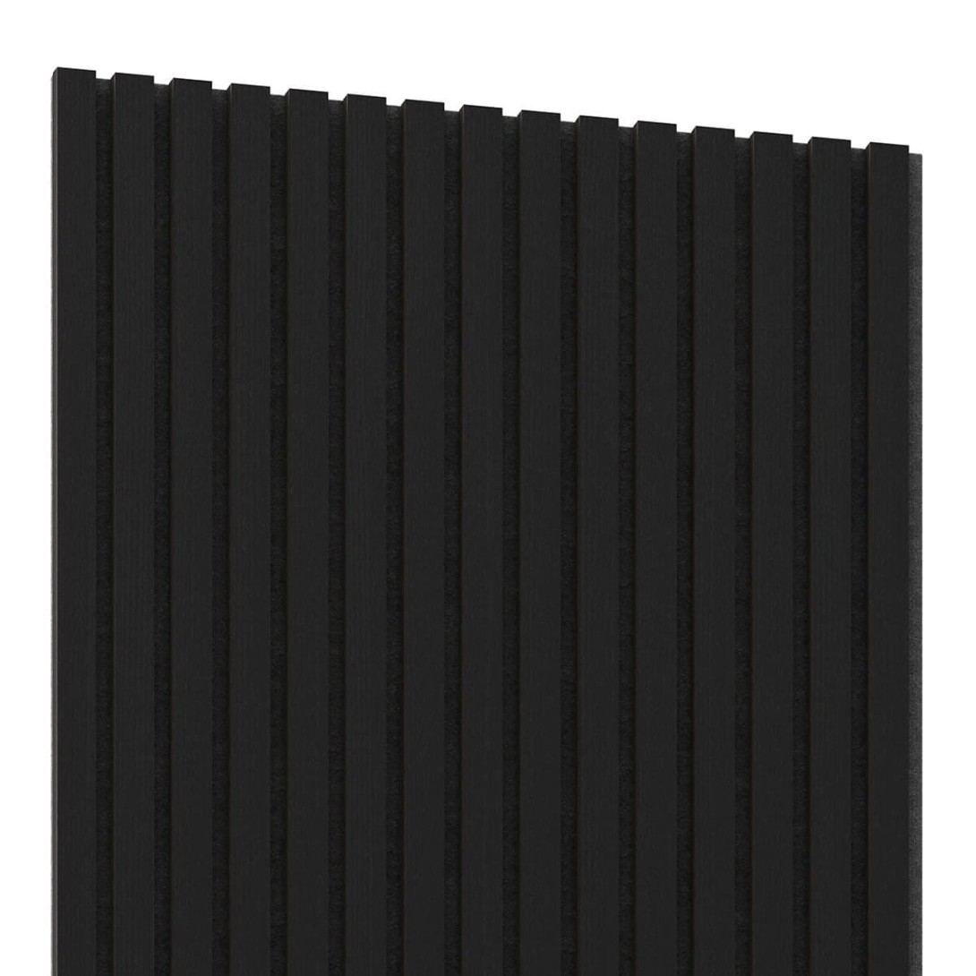 Panele akustyczne fornirowane na czarnym filcu Lameo Czarny Dąb AKUPANEL_05_280