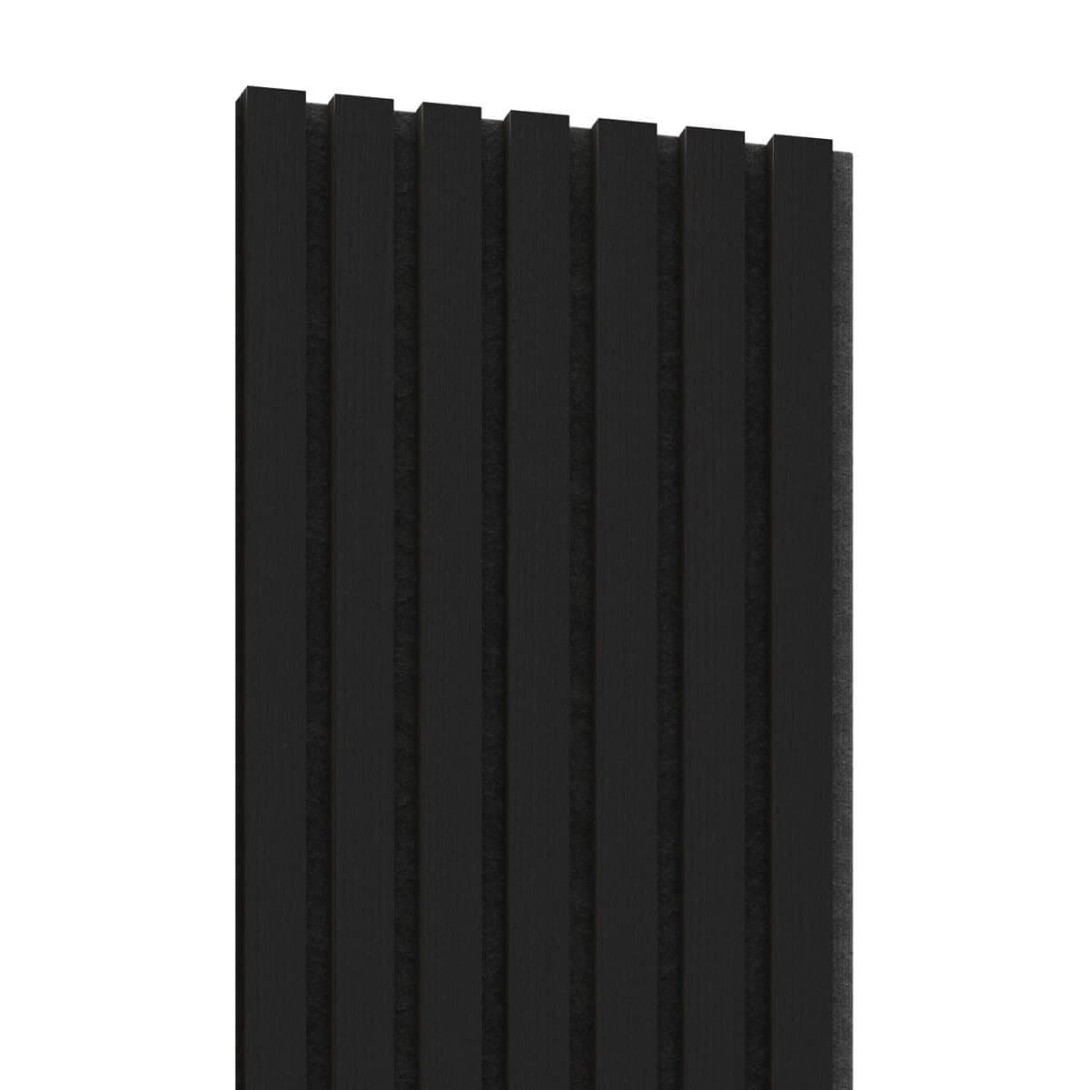 Panele akustyczne fornirowane na czarnym filcu Lameo Czarny Dąb AKUPANEL_05_28X280