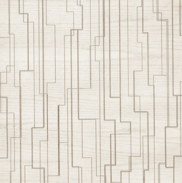 York GV0257 Ronald Redding Grasscloth & Natural Resource Inlay Line White - tapeta w metaliczne linie na tle imitującym drewno