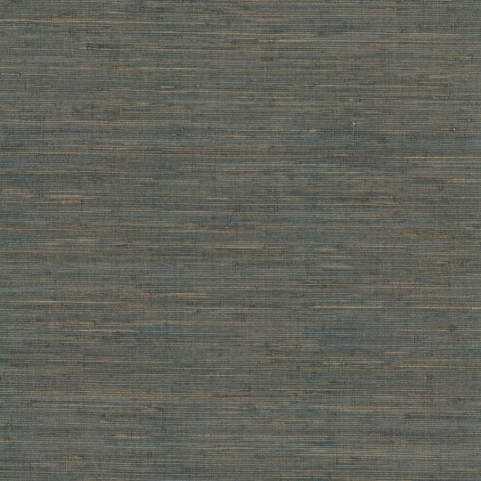 York GV0234 Ronald Redding Grasscloth & Natural Resource Knotted Grass Dark Teal - tapeta z wiązanej trawy