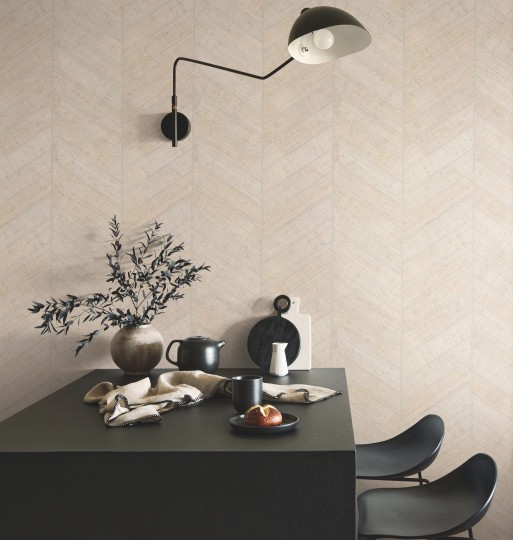 York HO2108GV Ronald Redding Grasscloth & Natural Resource Atelier Herringbone White - tapeta z rafii