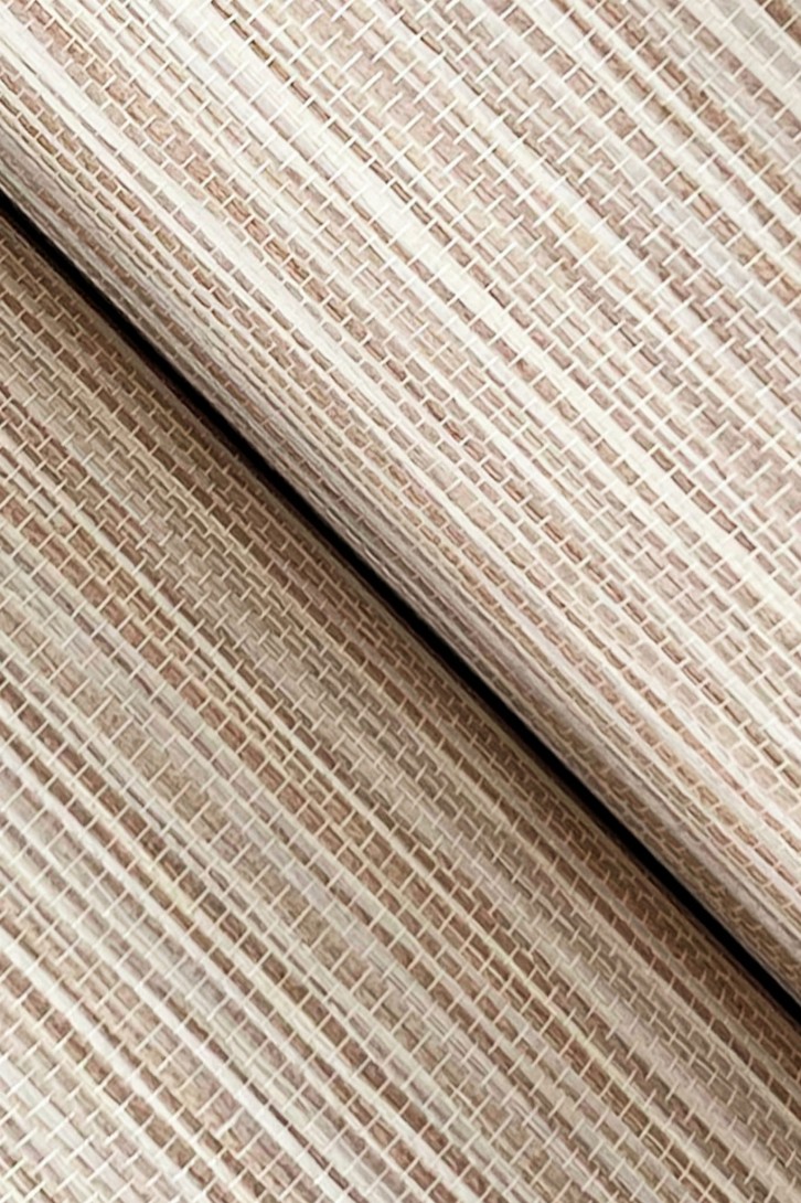 York GV0223 Ronald Redding Grasscloth & Natural Resource Horizon Paperweave Warm Neutral - tapeta strukturalna w delikatne paski