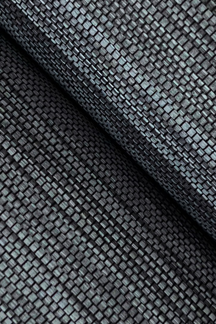 York GV0224 Ronald Redding Grasscloth & Natural Resource Horizon Paperweave Navy - tapeta strukturalna w delikatne paski