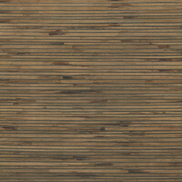 York GV0236 Ronald Redding Grasscloth & Natural Resource Hyacinth Leaf Natural - brązowa tapeta strukturalna w paski