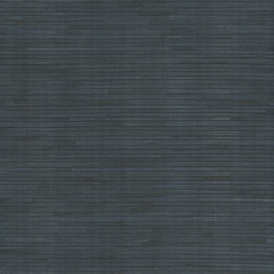 York GV0237 Ronald Redding Grasscloth & Natural Resource Hyacinth Leaf Navy - granatowa tapeta strukturalna w paski