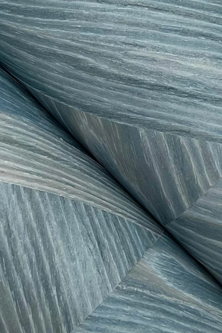 York GV0242 Ronald Redding Grasscloth & Natural Resource Interlocking Wood Ocean - tapeta w drewnianą jodełkę