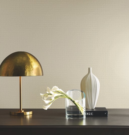 York OG0526GV Ronald Redding Grasscloth & Natural Resource Tatami Weave Natural Cream - beżowa tapeta strukturalna