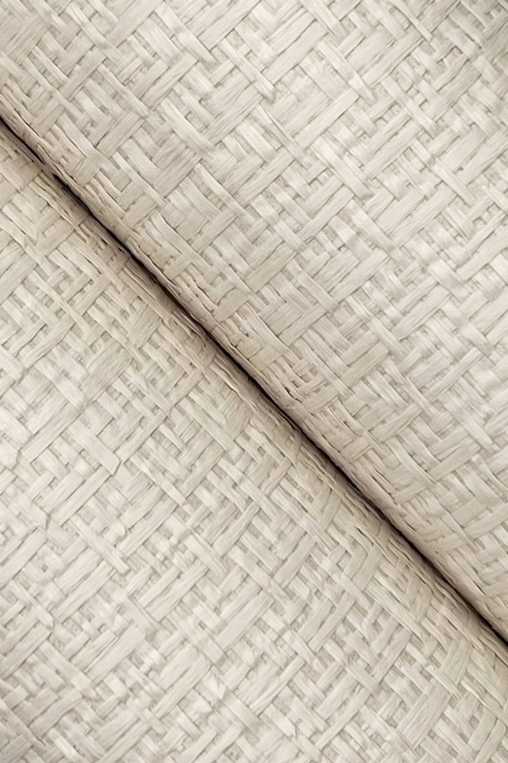 York OG0526GV Ronald Redding Grasscloth & Natural Resource Tatami Weave Natural Cream - beżowa tapeta strukturalna