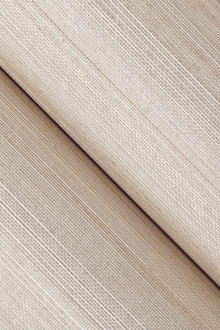 York GV0272 Ronald Redding Grasscloth & Natural Resource Modern Abaca Dune - tapeta z liści abacki w delikatne paski