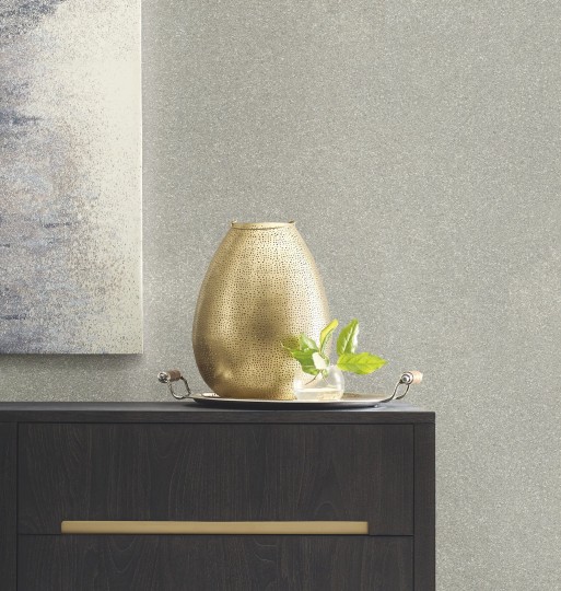 York GR1013 Ronald Redding Grasscloth & Natural Resource Terra Mica Silver - tapeta z minerału mika