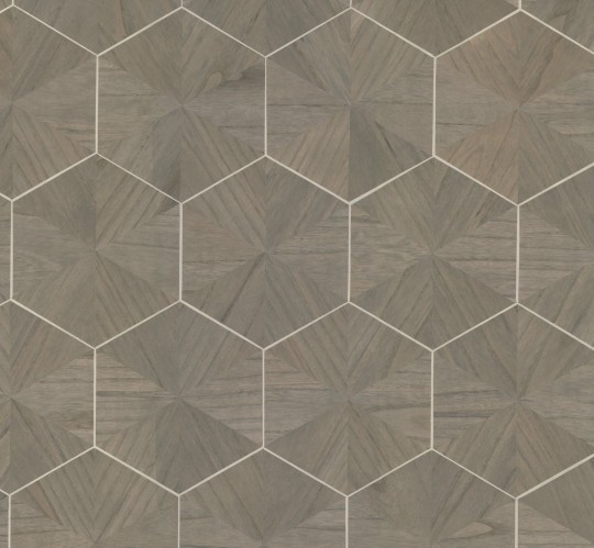 York HO2102GV Ronald Redding Grasscloth & Natural Resource Hexagram Wood Veneer Caper - tapeta geometryczna imitująca drewno
