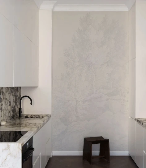 Wallcolors TAP-9090 Cozy Landscapes Whispering Trees Blue - mural w drzewa