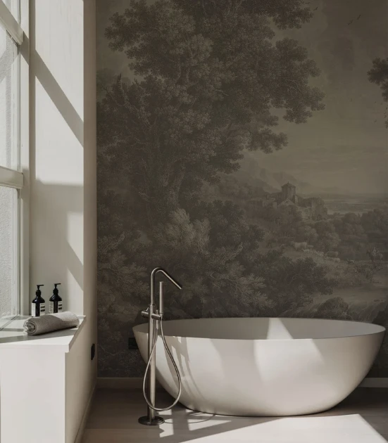 Wallcolors TAP-9006 Cozy Landscapes Picturesque Valley of Serenity - mural w leśny krajobraz