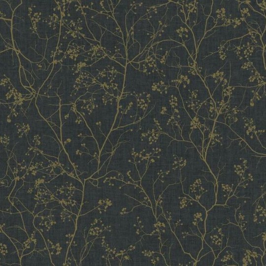 York DD3811 Antonina Vella Dazzling Dimensions Vol II Luminous Branches Black/Gold - tapeta w roślinny motyw