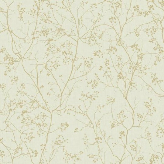 York DD3812 Antonina Vella Dazzling Dimensions Vol II Luminous Branches Cream/Gold - tapeta w roślinny motyw