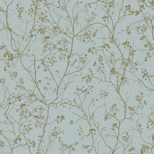 York DD3813 Antonina Vella Dazzling Dimensions Vol II Luminous Branches Smokey Blue/Gold - tapeta w roślinny motyw