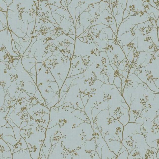 York DD3813 Antonina Vella Dazzling Dimensions Vol II Luminous Branches Smokey Blue/Gold - tapeta w roślinny motyw