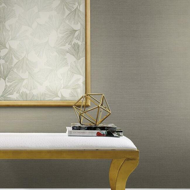 York DD3732 Antonina Vella Dazzling Dimensions Vol II Shining Sisal Glint/White - strukturalna tapeta z sizalu z metalicznymi akcentami