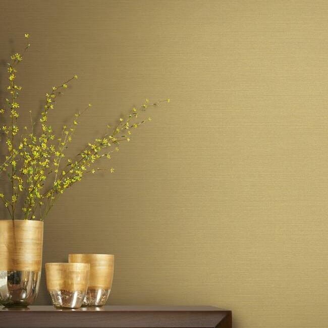 York Y6200910 Antonina Vella Dazzling Dimensions Vol II Shining Sisal Lt Gold - strukturalna tapeta z sizalu z metalicznymi akcentami