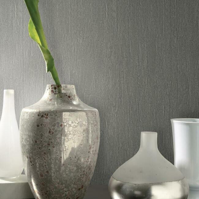 York Y6201302 Antonina Vella Dazzling Dimensions Vol II Natural Texture Charcoal - ciemnoszara tapeta strukturalna