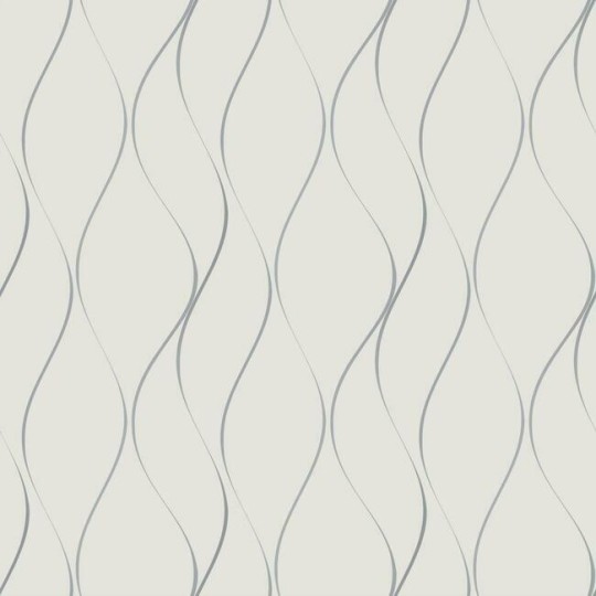 York Y6201401 Antonina Vella Dazzling Dimensions Vol II Wavy Stripe White/Silver - tapeta w metaliczne linie