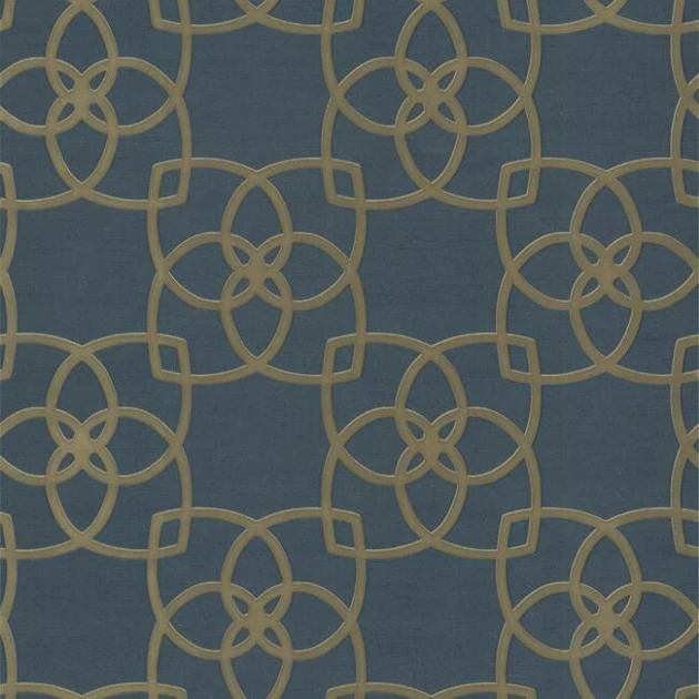 York DD3711 Antonina Vella Dazzling Dimensions Vol II Serendipity Navy - tapeta w geometryczne kwiaty