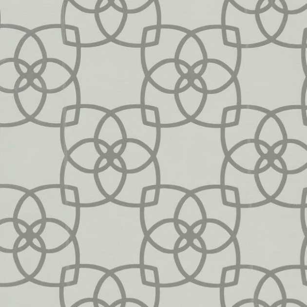 York Y6200205 Antonina Vella Dazzling Dimensions Vol II Serendipity Lt Grey/Silver - tapeta w geometryczne kwiaty