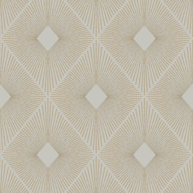 York MD7133 Antonina Vella Modern Metals Second Edition Harlowe Warm Grey/Gold - tapeta w geometryczny motyw z metalicznymi akcentami