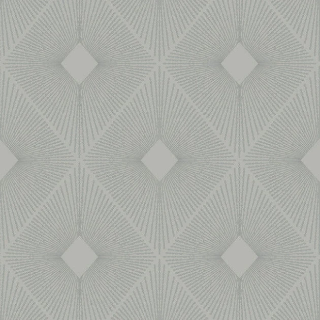 York MD7132 Antonina Vella Modern Metals Second Edition Harlowe Light Grey/Silver - tapeta w geometryczny motyw z metalicznymi akcentami