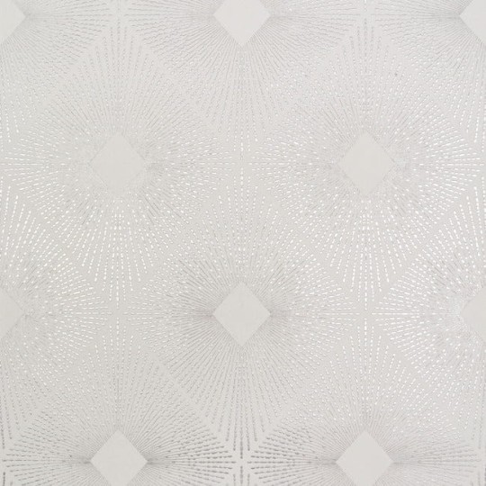 York NW3591 Antonina Vella Modern Metals Second Edition Harlowe White/Silver - tapeta w geometryczny motyw z metalicznymi akcentami