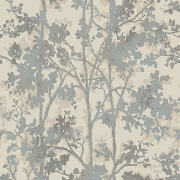 York MD7141 Antonina Vella Modern Metals Second Edition Shimmering Foliage Cream/Silver - tapeta w roślinny motyw