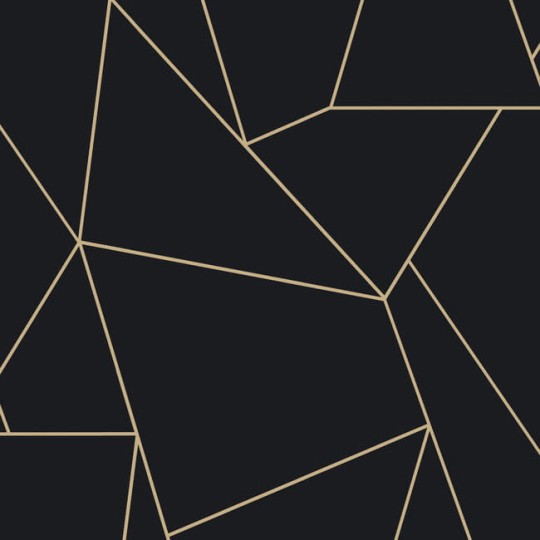 York MD7181 Antonina Vella Modern Metals Second Edition Nazca Black/Gold - tapeta w geometryczny motyw z metalicznymi akcentami