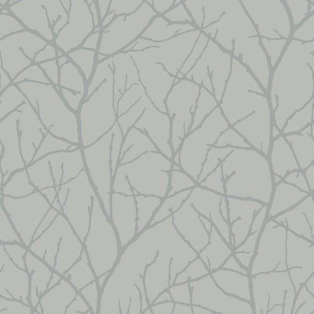 York MD7123 Antonina Vella Modern Metals Second Edition Trees Silhouette Smokey Blue/Silver - tapeta w gałęzie