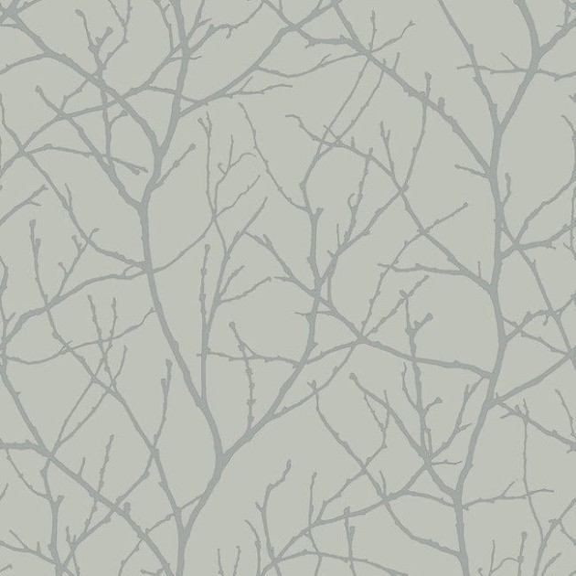 York MD7124 Antonina Vella Modern Metals Second Edition Trees Silhouette Eucalyptus/Silver - tapeta w gałęzie