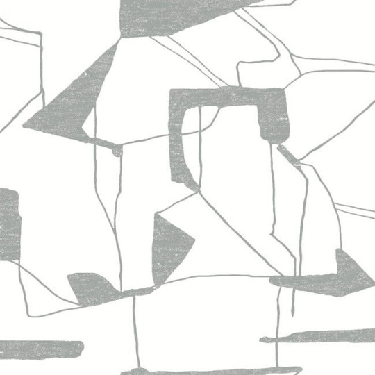 York MD7114 Antonina Vella Modern Metals Second Edition Abstract Geo White/Silver - tapeta w abstrakcyjny motyw geometryczny