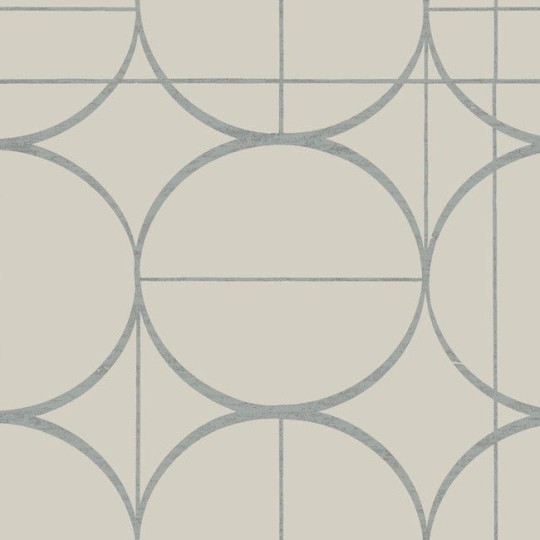 York MD7201 Antonina Vella Modern Metals Second Edition Sun Circles Taupe/Silver - tapeta w geometryczny motyw