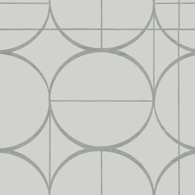 York MD7205 Antonina Vella Modern Metals Second Edition Sun Circles Fog/Silver - tapeta w geometryczny motyw
