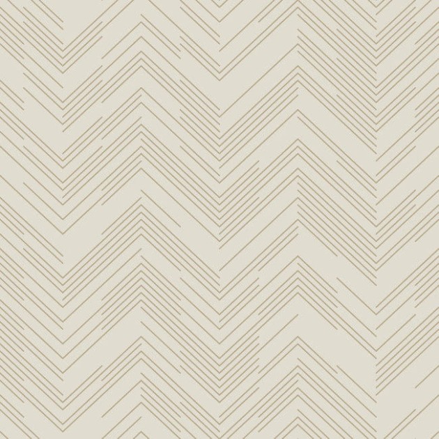 York MD7225 Antonina Vella Modern Metals Second Edition Polished Chevron Cream/Gold - tapeta w motyw jodełki