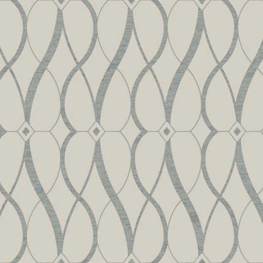 York MD7175 Antonina Vella Modern Metals Second Edition Graceful Geo Beige/Silver - tapeta w motyw geometryczny